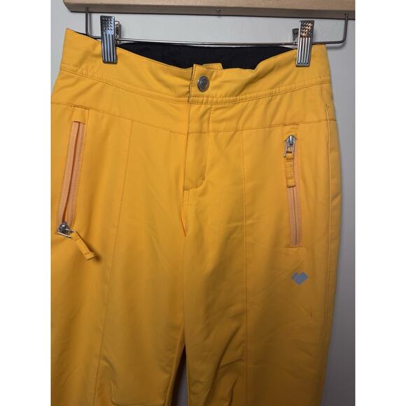Obermeyer Brooke Pant - Girls Ski Snow Pants Size S (8) In Mango Yellow - Picture 14 of 16